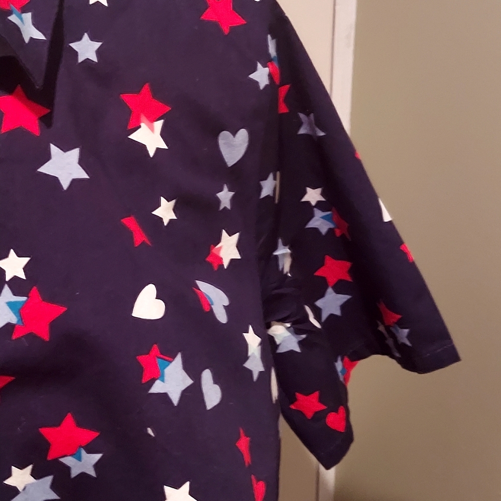 Woman Within Red, White & Blue Shirt - Picture 6 of 12